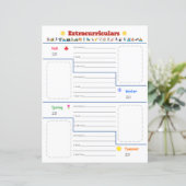 Kinder buitenschoolse activiteiten Print (Staand voorkant)