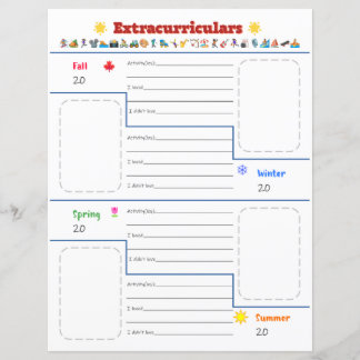Kinder buitenschoolse activiteiten Print