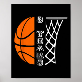 Kinder Bysketbyll verjaardag voor jongens 8 jaar o Poster