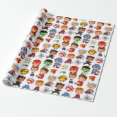 Kinder Cartoon Cadeaupapier (Uitgerold)