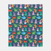 Kinder Cartoon Dragon Fleece Deken (Voorkant)