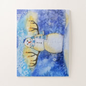 Kinder Chanukah Snowman Puzzle Legpuzzel (Verticaal)