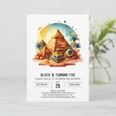 Kinder chique aangepaste piramides Verjaardag Kaart (Staand voorkant)