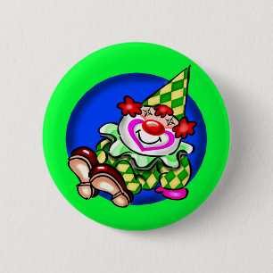Kinder Circus Clown T Shirten en Gifts Ronde Button 5,7 Cm