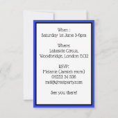 Kinder Circus Uitnodiging - Art Invite (Achterkant)