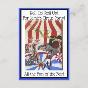Kinder Circus Uitnodiging - Art Invite