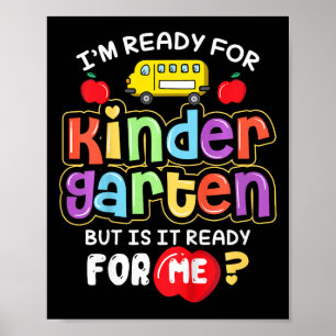 Kinder CK naar school IM klaar voor kleuterschool Poster