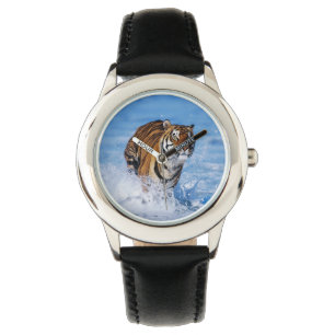 Kinder Classic Horloge/Wildlife Tijger Horloge