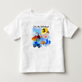 Kinder constructie 3e verjaardag T-shirts en gesch (Voorkant)