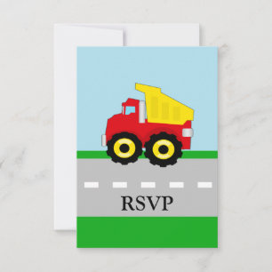 Kinder constructie Dumptruck matching RSVP