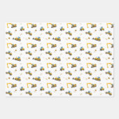 Kinder constructietraan Birthday Gift Inpakpapier Vel (Voorkant)