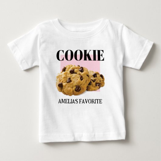Kinder Cookie T-shirt, gepersonaliseerde Cookie (Voorkant)