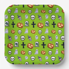 Kinder Cool Halloween Theme Party Borden Papieren Bordje