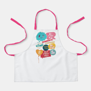 Kinder Cool Leuke Grappige Motivatie Gezegden Woor Schort