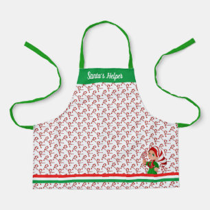 Kinder crafting of bakken Kerstmis aangepaste teks Schort