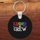 Kinder Crew Ck To School Kindergarten Teacher Stud Sleutelhanger (Voorkant)