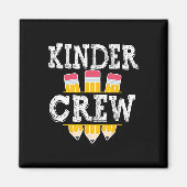 Kinder Crew Fun Kindergarten Squad 1 dag Magneet (Voorkant)