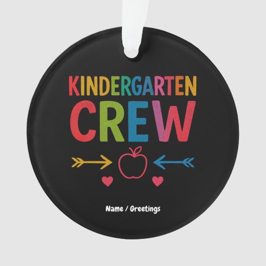 Kinder Crew Funny Kindergarten Fun Retour À L'Écol (devant)