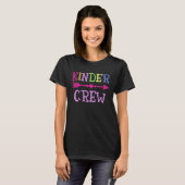 Kinder Crew Kindergarten Onderwijzer 1e dag van de T-shirt (Voorkant volledig)
