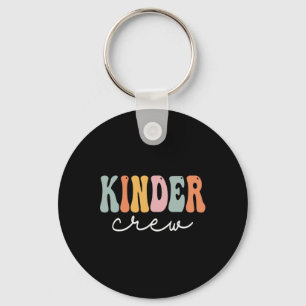 Kinder Crew Retro Groovy Happy First Day O Sleutelhanger