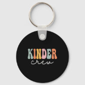 Kinder Crew Retro Groovy  Happy First Day O Sleutelhanger (Achterkant)