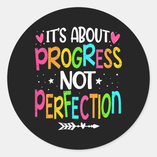 Kinder Crew Star Test Day State Testing Day Monito Ronde Sticker (Voorkant)