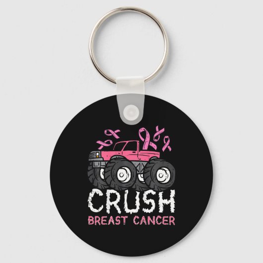 Kinder Crush Breast Cancer Awareness Monster Truck Sleutelhanger (Voorkant)