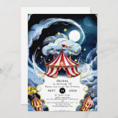 Kinder Custom Circus Birthday Kaart (Voorkant / Achterkant)
