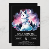 Kinder Custom Wolf Verjaardag Kaart (Voorkant / Achterkant)