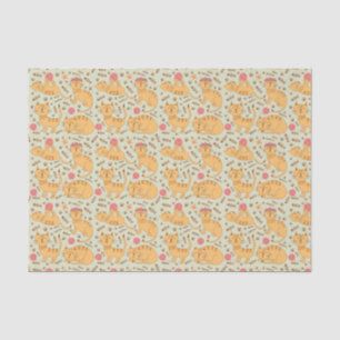 Kinder Cute Happy Cats die spelen met Yarn Slapen Tissuepapier
