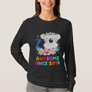 Kinder Cute Koala Beer: 7 jaar zondagsuitrusting v T-shirt