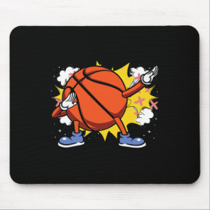 Kinder Dabbing American Basketball speler voor fan Muismat