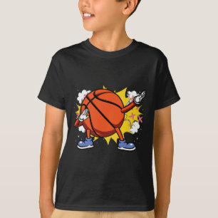 Kinder Dabbing American Basketball speler voor fan T-shirt