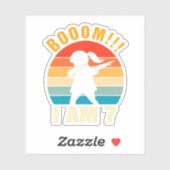 Kinder Dabbing Birthday 7 jaar oud 7e verjaardag Sticker (Vel)