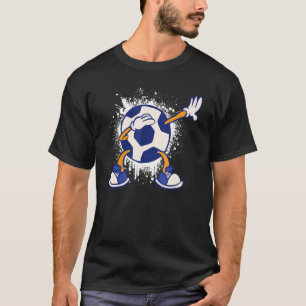 Kinder Dabbing soccer player voor ventilatoren van T-shirt