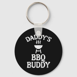 Kinder daddys bbq buddy Schattigee barbecue famili Sleutelhanger