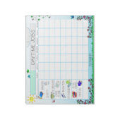 Kinder Dagelijkse Chore Chart Custom Notitieblok (Gedraaid)