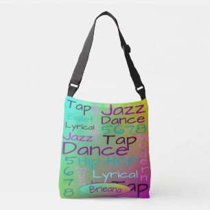 Kinder danswoorden gepersonaliseerd crossbody tas
