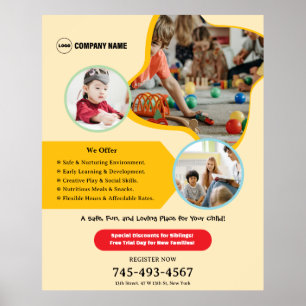 Kinder Daycare Custom Poster