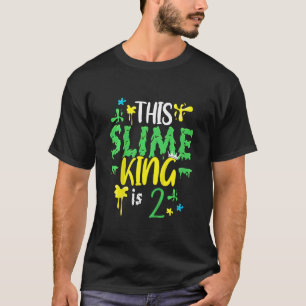 Kinder Deze Slime King is 2 Slime King voor Boys 2 T-shirt