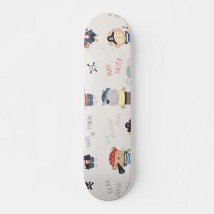 Kinder dierenpiraat skateboard