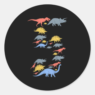 Kinder Dinosaur 5e verjaardag voor 5-jarige meisje Ronde Sticker