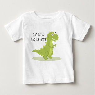 Kinder Dinosaur First Birthday Shirt