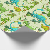 Kinder Dinosaur Fun Cadeaupapier (Hoek)