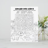 Kinder Dinosaur Puzzle Word Search (Staand voorkant)