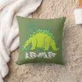 Kinder Dinosaur Stegosaurus groene kussen (Deken)
