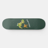 Kinder Dinosaur T-Rex voegt naam toe Skateboard (Horizontaal)