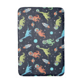 Kinder dinosaurus astronautenpatroon badmat (Voorkant Verticaal)