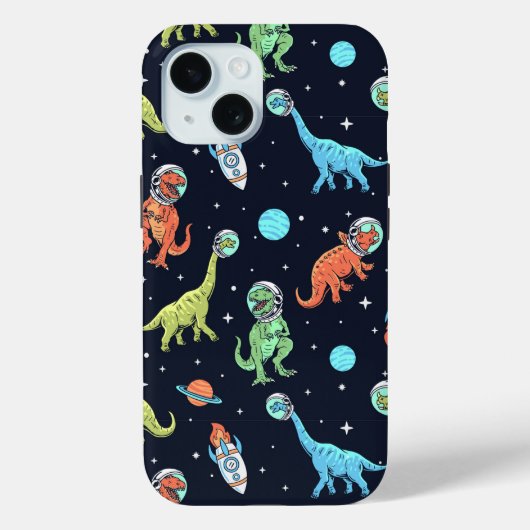 Kinder dinosaurus astronautenpatroon Case-Mate iPhone case (Achterkant)