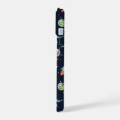 Kinder dinosaurus astronautenpatroon iPhone 15 hoesje (Linkerkant)